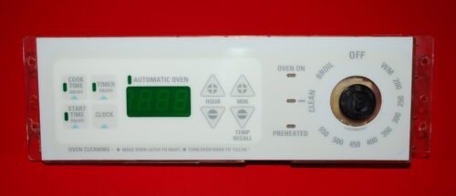Part # WB27T10102, 164D3762P002 GE Oven Electronic Control Board (used, overlay fair - Yellow)