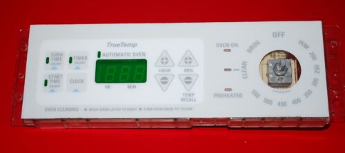 Part # 183D7277P005, WB27K10050 GE Oven Electronic Control Board (used, overlay fair - White)