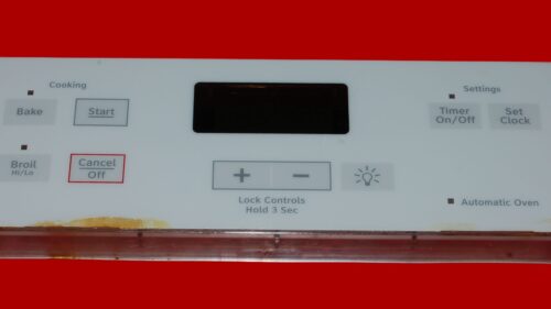 GE Oven Control Board 164D8450G008 | WB27K10344 | OEM Used Tested (overlay fair - White)