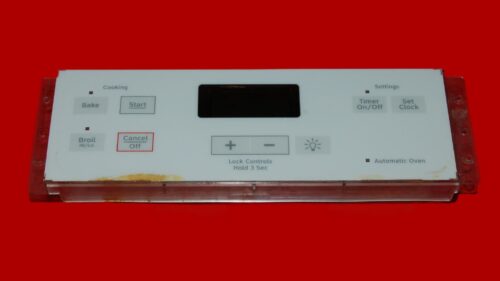 GE Oven Control Board 164D8450G008 | WB27K10344 | OEM Used Tested (overlay fair - White)