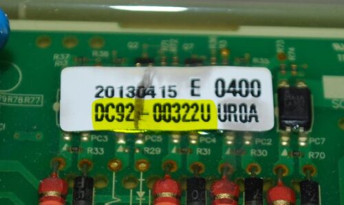 Part # DC92-00322U Samsung Dryer Electronic Control Board (used)