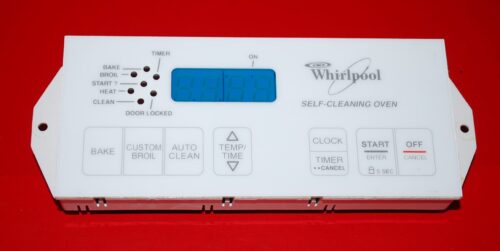 Part # 8522473, 6610309 Whirlpool Oven Electronic Control Board (used, overlay good - White)