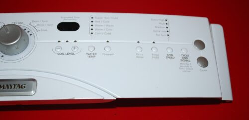 Part # 8183082 | 8182150 Maytag Front Load Washer Panel And User Interface Board (used, Condition Good - White)