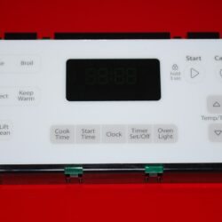 Part # W10348708 Whirlpool Oven Electronic Control Board (used, overlay very good - White)