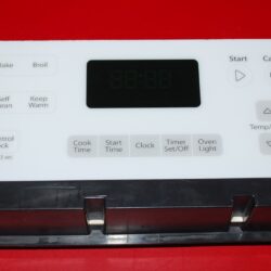 Part # W10887923 Whirlpool Oven Electronic Control Board (used, overlay good - White)