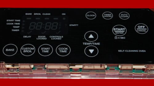 Part # 9758773 | 6610466 | WP6610466 | Whirlpool Oven Control Board (overlay fair - Black)