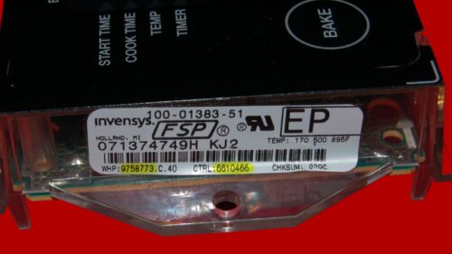 Part # 9758773 | 6610466 | WP6610466 | Whirlpool Oven Control Board (overlay fair - Black)