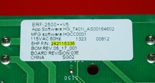 Part # 242115336  Frigidaire Refrigerator Electronic Control Board (used)