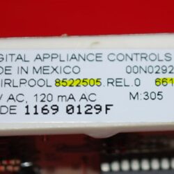 Part # 8522505, 6610326 Whirlpool Oven Electronic Control Board (used, overlay fair - Bisque)