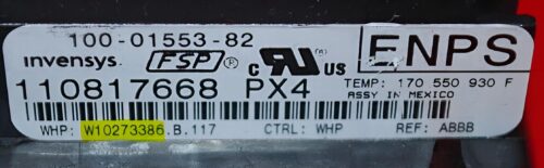 Part # WPW10273385 | W10273386 | Whirlpool Oven Control Board (overlay good - White)