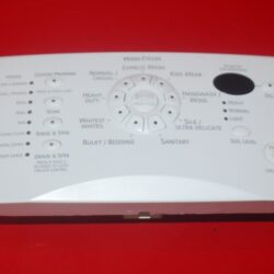 Part # 8182248, 8182996 Kenmore Front Load Washer Control Panel And User Interface Board (used, condition fair - White)