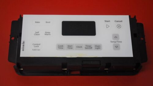 Part # W10349613 Whirlpool Oven Electronic Control Board (used, overlay fair - White)