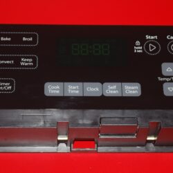 Part # W10734598 Whirlpool Oven Electronic Control Board (used, overlay very good - Black)