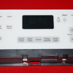 Part # W10734600 Whirlpool Oven Electronic Control Board (used, overlay fair - Yellow/White)