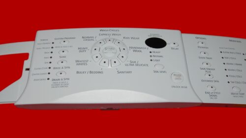Kenmore Washer Panel/Control Board 8182248 | 8182996 | OEM Used Tested (overlay fair - White)