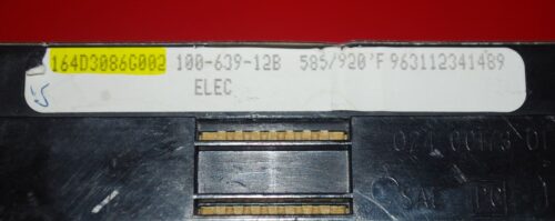 Part # 164D3086G002 GE Oven Electronic Control Board (used, overlay poor -White)