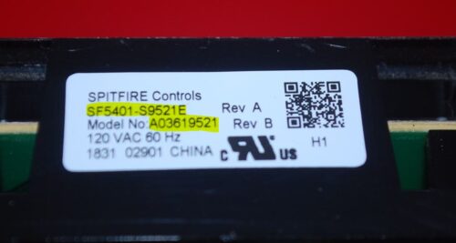Part # SF5401-S9521E, A03619521 Frigidaire Oven Electronic Control Board (used, overlay good - Black)