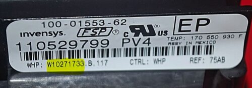 Part # WPW10476691 | W10271733 | Whirlpool Oven Control Board (overlay fair - White)