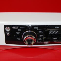 Part # WE19X21034, WE04X25559 GE Dryer Control Panel And Board (used, condition good - Black/White)