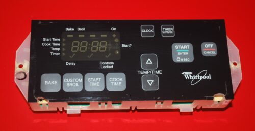 Part # 9760311, 6610464 Whirlpool Oven Electronic Control Board (used, overlay good - Black)