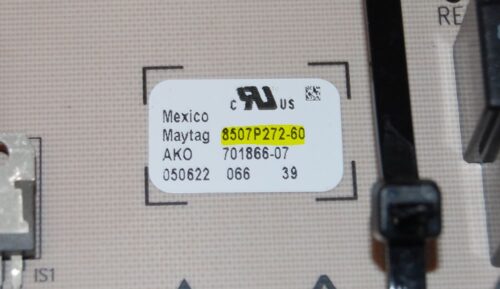 Part # 8507P272-60, W10769079 Maytag Oven Electronic Control Board (used, condition good - White)
