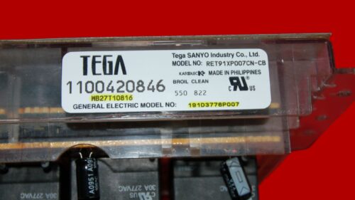 Part # WB27T10816 | 191D3776P007 | GE Oven Control Board (overlay fair - White)