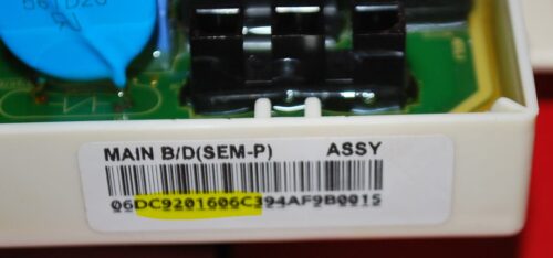 Part # DC92-01606C, DC92-01596D Samsung Dryer Electronic Control Board (used)