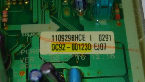 Part # DC92-00123D Samsung Dryer Electronic Control Board (used)