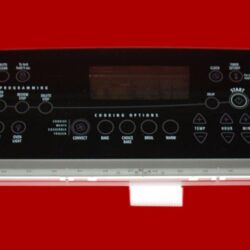 Part # 9758475, 9762733 Whirlpool Oven Switch Membrane And Control Board (used, overlay good - Black)