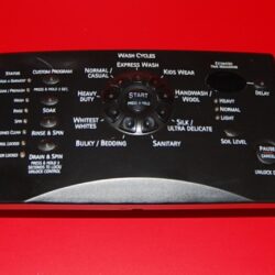 Part # 8182251, 8182255 Kenmore Front Load Washer Panel And User Interface Board (used, condition fair - Black)