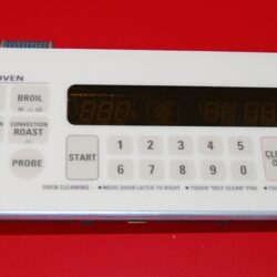 Part # 164D3255G006, WB27X10130 GE Oven Electronic Control Board (used, overlay good - Bisque)