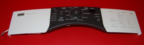 Part # 8558758 | 8559430 Kenmore Dryer Control Panel And User Interface Board (used, condition fair - Black/White)