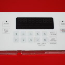 Part # WB27X25327 | 164D8496G119 - $125 GE Gas Oven Control Board (used, overlay good - Bisque)