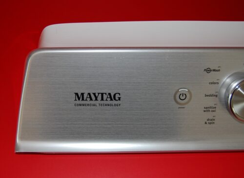 Part # W11135391, W11135393 Maytag Washer Control Panel And User Interface Board (used, condition good - Silver)
