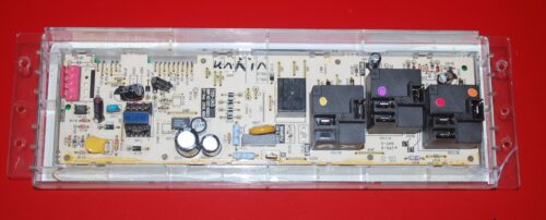 Part # 191D3776P007, WB27T10816 - GE Oven Electronic Control Board (used, overlay poor - Bisque)