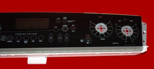 Part # 9758475, 9762733 Whirlpool Oven Switch Membrane And Control Board (used, overlay good - Black)