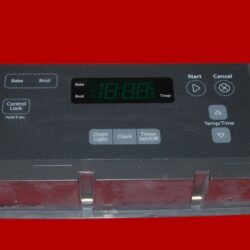 Whirlpool Oven Control Board W10834014 W11122560 OEM Used Tested (overlay good - Dark Gray)