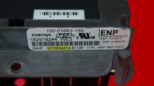 Whirlpool Oven Control Board W10834014 W11122560 OEM Used Tested (overlay good - Dark Gray)