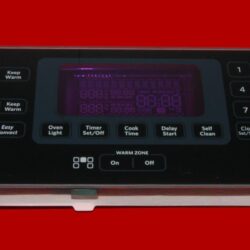 Part # W10295108 | W10365419 | Whirlpool Oven Touchpad And Board (overlay good - Black)