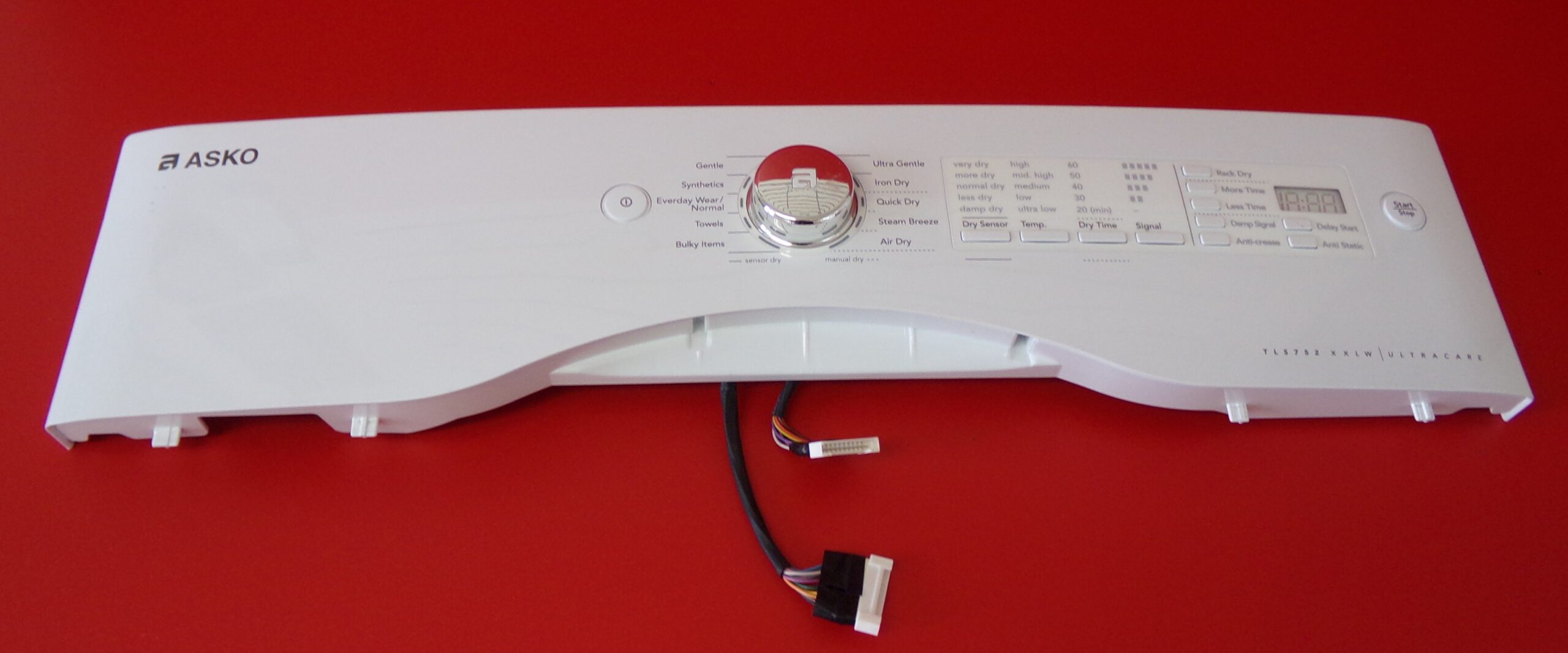 Part PRPSSWAD55 135 Asko Dryer User Interface Panel (used