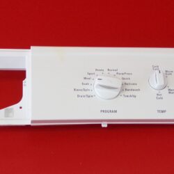 Part #134443000, 137005010,134732500 Kenmore Front Load Washer Control Panel And Board (used, condition fair - White)