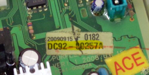 Part # DC92-00257A   Samsung Dryer Electronic Control Board (used)