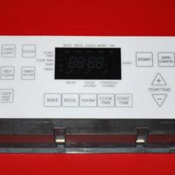 Part # W10833991 - Whirlpool Oven Electronic Control Board (used, overlay good - White)