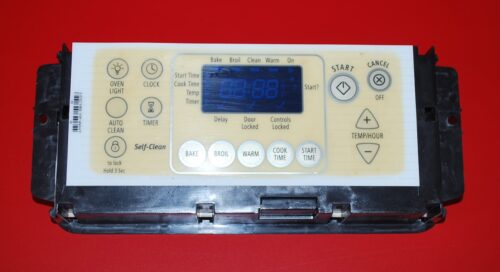 Part # W10108090 - Whirlpool Oven Electronic Control Board (used , overlay fair - Yellow)