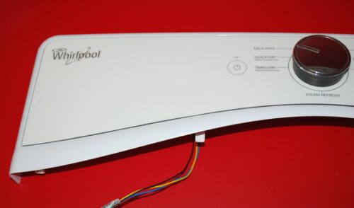 Part # W10639904, W10391519 Whirlpool Dyer Control Panel And User Interface Board (used, condition fair - Bisque/White)
