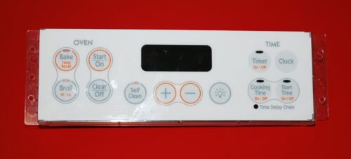 Part # WB27K10348, 164D8450G024 - GE/Hotpoint Electronic Control Board and Clock (used, overlay good - White)