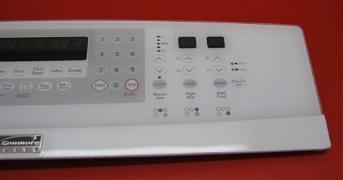 Part # 5303935300, 316576300, 316442119, 316575400 Kenmore Oven Control Panel And Boards (used, overlay good - White)