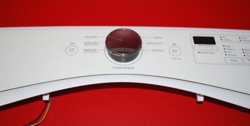 Part # W10639904, W10391519 Whirlpool Dyer Control Panel And User Interface Board (used, condition fair - Bisque/White)