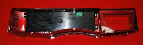 Part # WH12X25837, 275D1536G116 GE Front Load Washer Panel And User Interface Board (used, condition fair - Red)