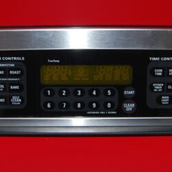 Part # WB36T10559 , WB27T10399, 164D4779P002 GE Oven Control Panel And Board (used, overlay fair - Black/Stainless Steel)